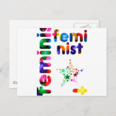 Feminist Jellybean Briefkaart (Voorkant / Achterkant)