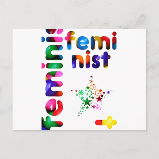 Feminist Jellybean Briefkaart (Voorkant)