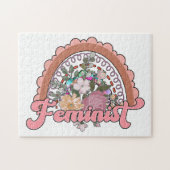 Feminist Jigzaag Puzzle Legpuzzel (Horizontaal)