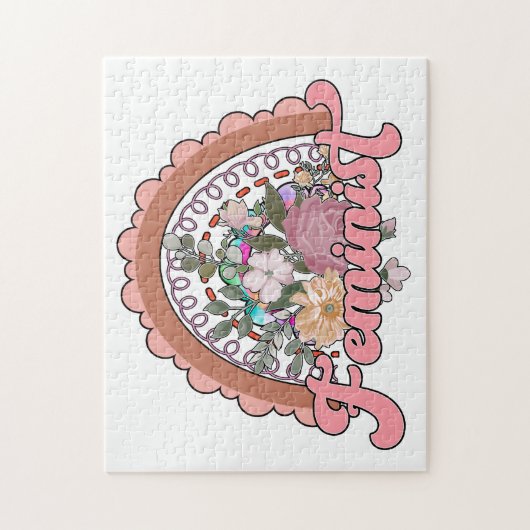 Feminist Jigzaag Puzzle Legpuzzel (Verticaal)