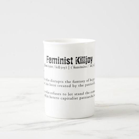 Feminist Killjoy bone china mok (Voorkant)