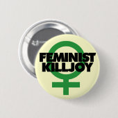 Feminist Killjoy Ronde Button 5,7 Cm (Voorkant /achterkant)