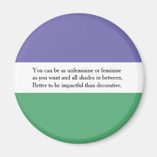 Feminist Magnet met Avedwig Ludwig Quote Magneet