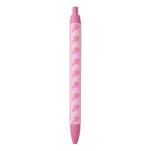 Feminist Pink Zwarte Inkt Pen