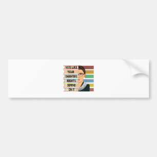 feminist Ruth Bader Ginsburg RBG citeert meisje me Bumpersticker
