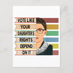 feminist Ruth Bader Ginsburg RBG citeert meisje me Informatiekaartje