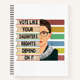 feminist Ruth Bader Ginsburg RBG citeert meisje me Notitieboek