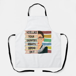 feminist Ruth Bader Ginsburg RBG citeert meisje me Schort