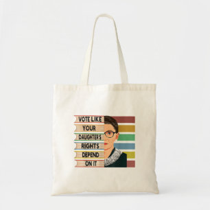 feminist Ruth Bader Ginsburg RBG citeert meisje me Tote Bag