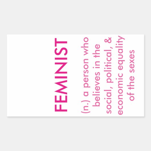 Feminist Sticker (Voorkant)
