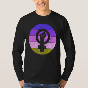 Feminist Symbol Vrouw Equality Empowerment Femini T-shirt