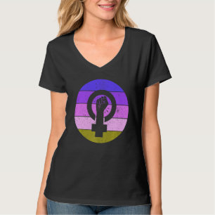 Feminist Symbol Vrouw Equality Empowerment Femini T-shirt