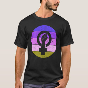 Feminist Symbol Vrouw Equality Empowerment Femini T-shirt