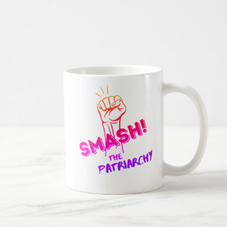 feminist - Verpletter de Patriarchie - kleurrijk Koffiemok