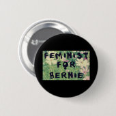 Feminist voor Bernie Sanders 2016 Ronde Button 5,7 Cm (Voorkant /achterkant)