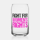 Feminist vrouwenrechten blikvorm glas (Voorkant)