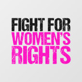 Feminist vrouwenrechten raamsticker (Vel)