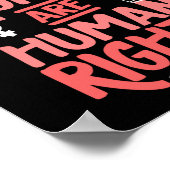 Feminist Women's Rights Are Human Rights Poster (Hoek)