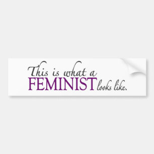 Feminist ziet er uit bumpersticker