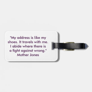 Feminista zal reizen bagagelabel