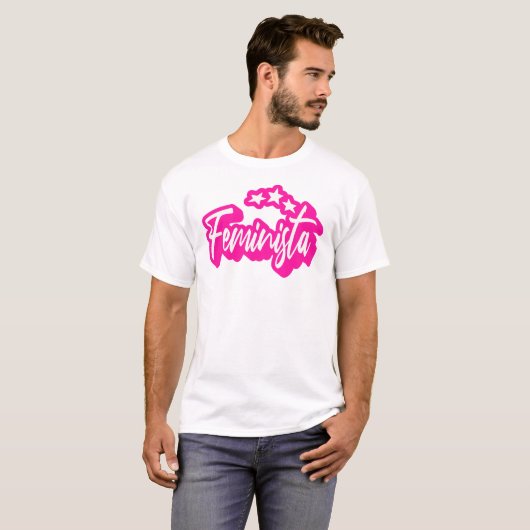 Feminista zoete retro vibe t-shirt (Voorkant volledig)