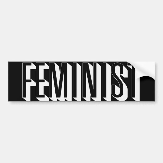 feministe bumpersticker (Voorkant)