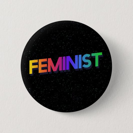 feministe ronde button 5,7 cm (Voorkant)
