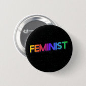 feministe ronde button 5,7 cm (Voorkant /achterkant)