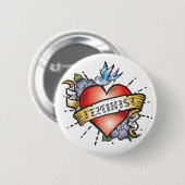 feministe ronde button 5,7 cm (Voorkant /achterkant)