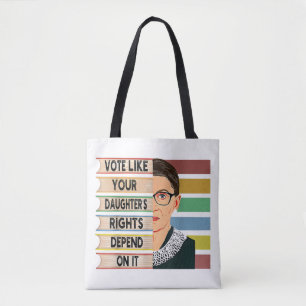 Feministe Ruth Bader Ginsburg RBG Citaat Meisje Me Draagtas