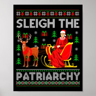 Feministe Ruth Bader Ginsburg Rbg Kerst Slede De P Poster