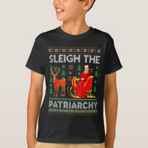 Feministe Ruth Bader Ginsburg Rbg Kerst Slede De P T-shirt