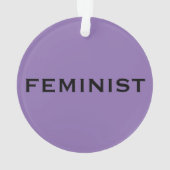 Feministe, texte gras sur violet clair et foncé (dos)