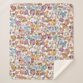 feministe vrouw sherpa deken