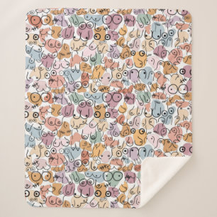 feministe vrouw sherpa deken