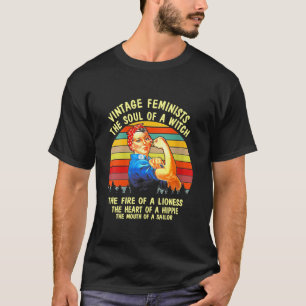  feministen de sol van een heks die het vuur van t-shirt
