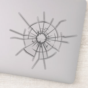 Feministen Shatter Glass Ceiling   Heldere Sticker