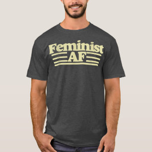Feministisch af-feminisme met een retro 70s1420 t-shirt