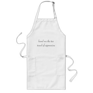 feministisch apron lang schort