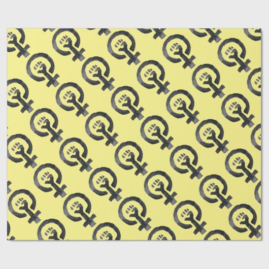Feministisch eerste symbool cadeaupapier (Vlak)