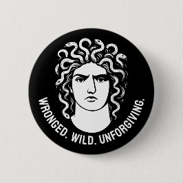 Feministisch Medusa-pictogram Ronde Button 5,7 Cm