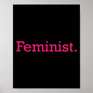 Feministisch minimalistisch verzet tegen patriarch poster