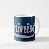 Feministisch ruimtevaartgalaxiale patroon koffiemok (Voorkant rechts)