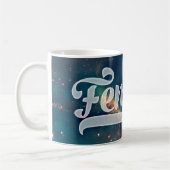 Feministisch ruimtevaartgalaxiale patroon koffiemok (Links)