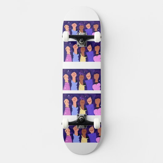feministisch skateboarddek skateboard (Voorkant)