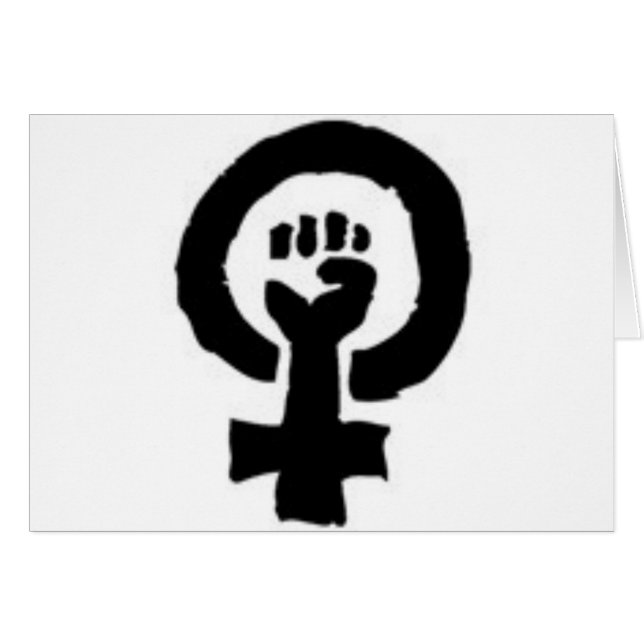 Feministisch symbool (Voorkant Horizontaal)
