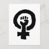 Feministisch symbool briefkaart (Voorkant)