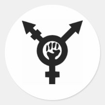 Feministisch Symbool Classic Ronde Sticker