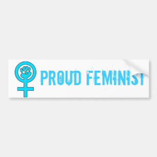 Feministisch symbool voor de kracht van vrouwen bumpersticker