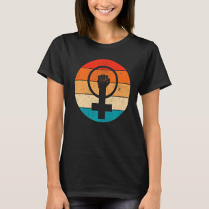Feministisch symbool Vrouw Gelijkheid vrouw in fem T-shirt